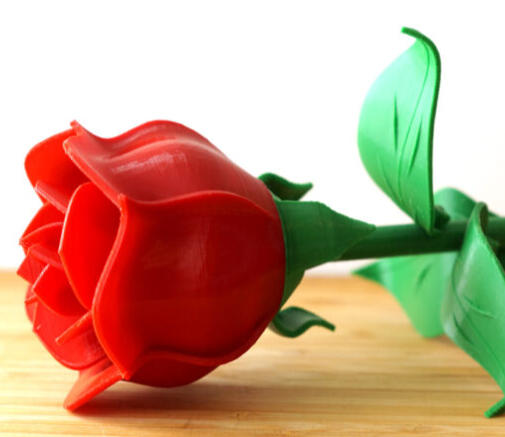 3D Printed Rose